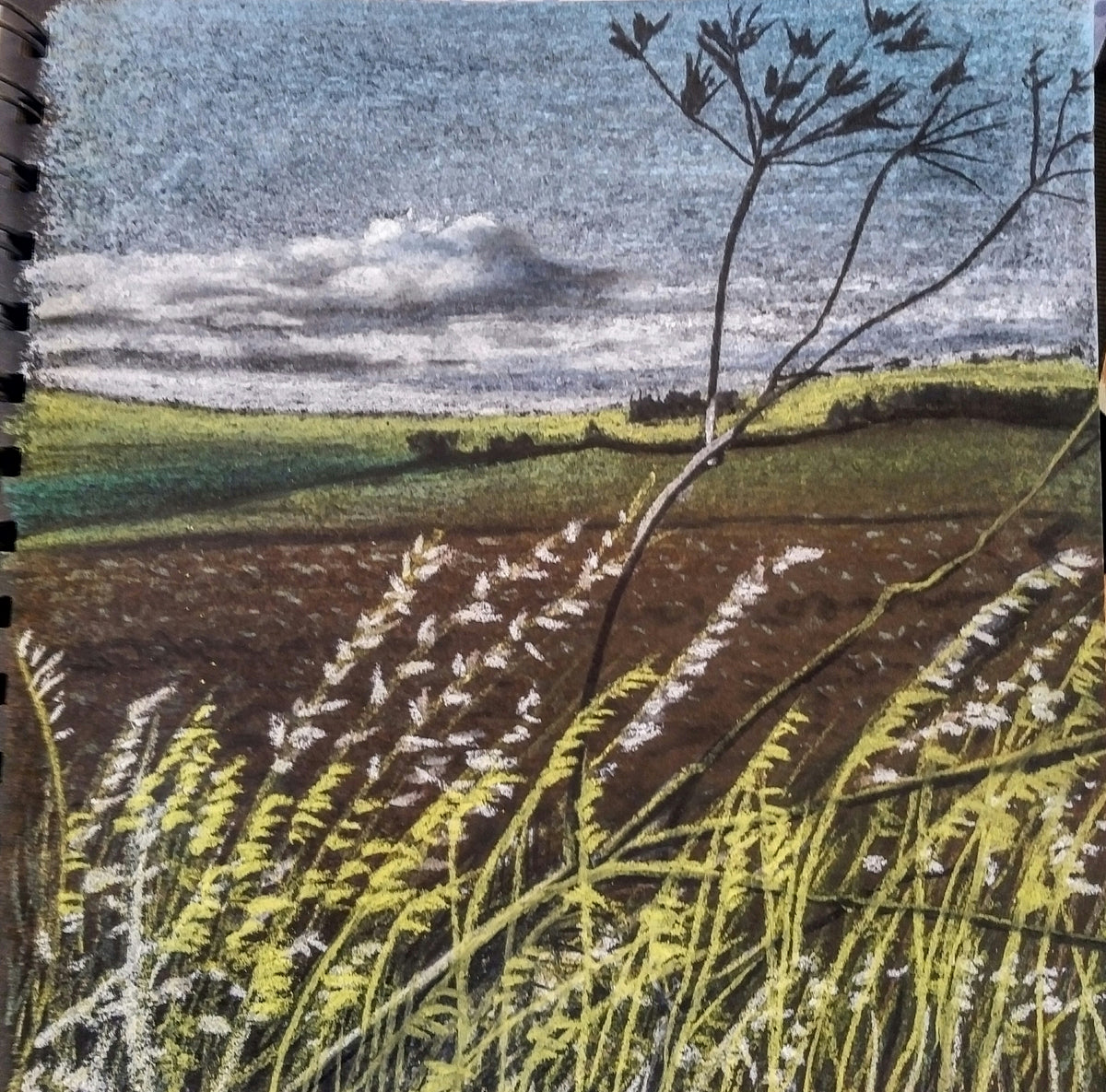 Fine art landscape print by Trevor Whetstone - Over The Fields And Far Away -