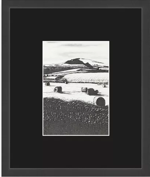The Fields Are Ripe For Harvest - Original Framed Pen Drawing by Trevor Whetstone