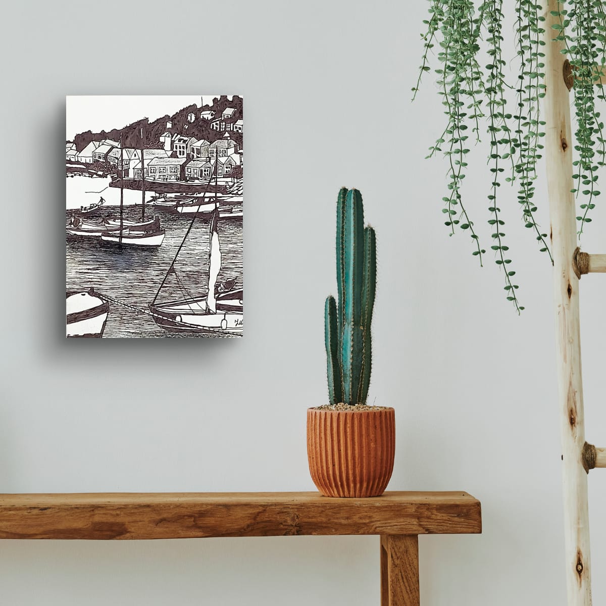 Mousehole - Seascape wall art print for sale.