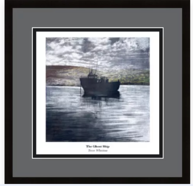 Framed print by Trevor Whetstone -The Ghost Ship -