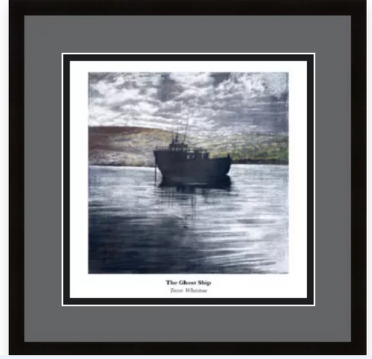 Framed print by Trevor Whetstone -The Ghost Ship -
