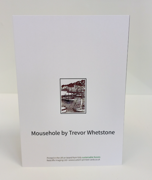 Greetings card by Trevor Whetstone - Mousehole -