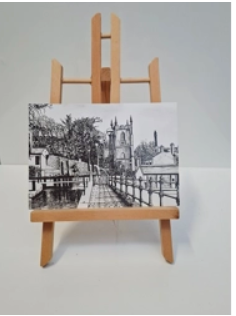 Postcard by Trevor Whetstone -Sowerby Bridge Locks -