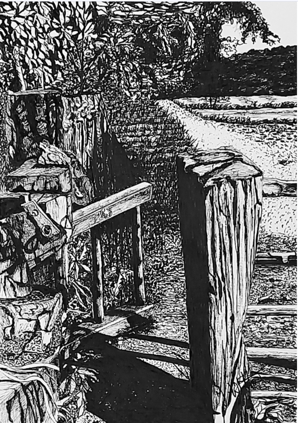 Fine art print by Trevor Whetstone - Through The Gate -