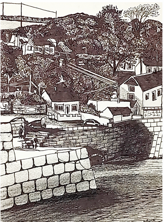 Fine art print of Porthleven by Trevor Whetstone
