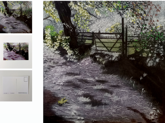 Postcard by Trevor Whetstone - I Love A Footpath -