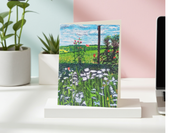 Greetings card by Trevor Whetstone - Mr Platts Garden -