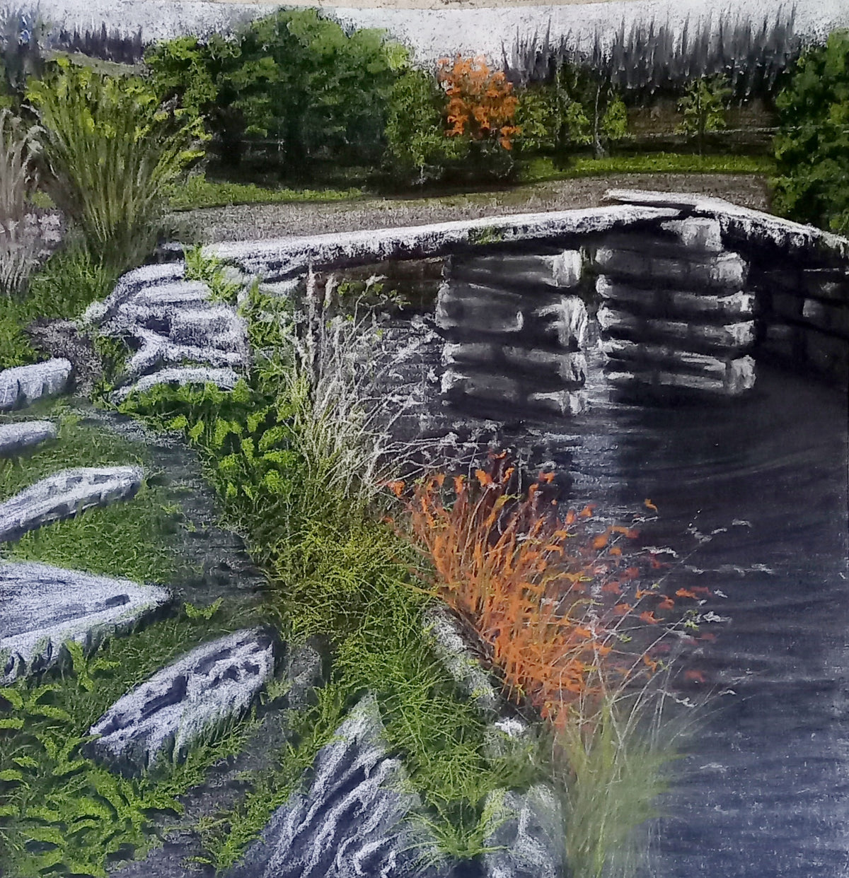 Fine art print by Trevor Whetstone -Clapper Bridge -