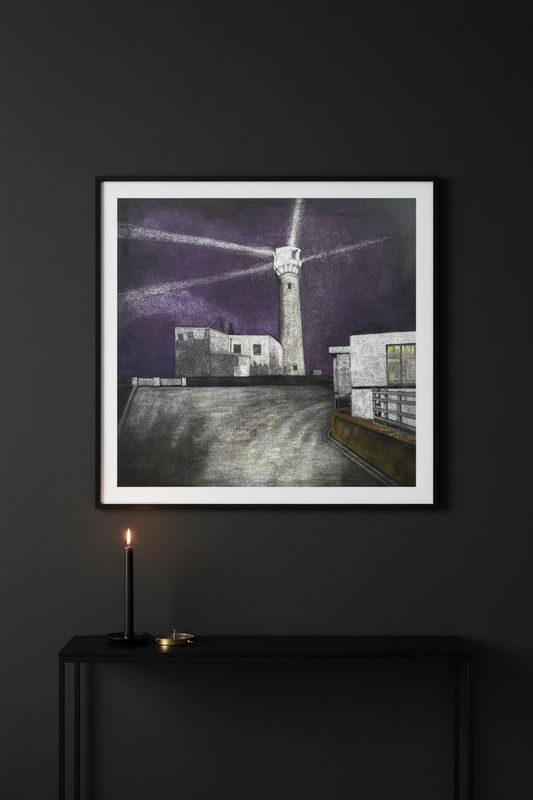 Flamborough Lighthouse – Fine Art Print Pinterest vertical image