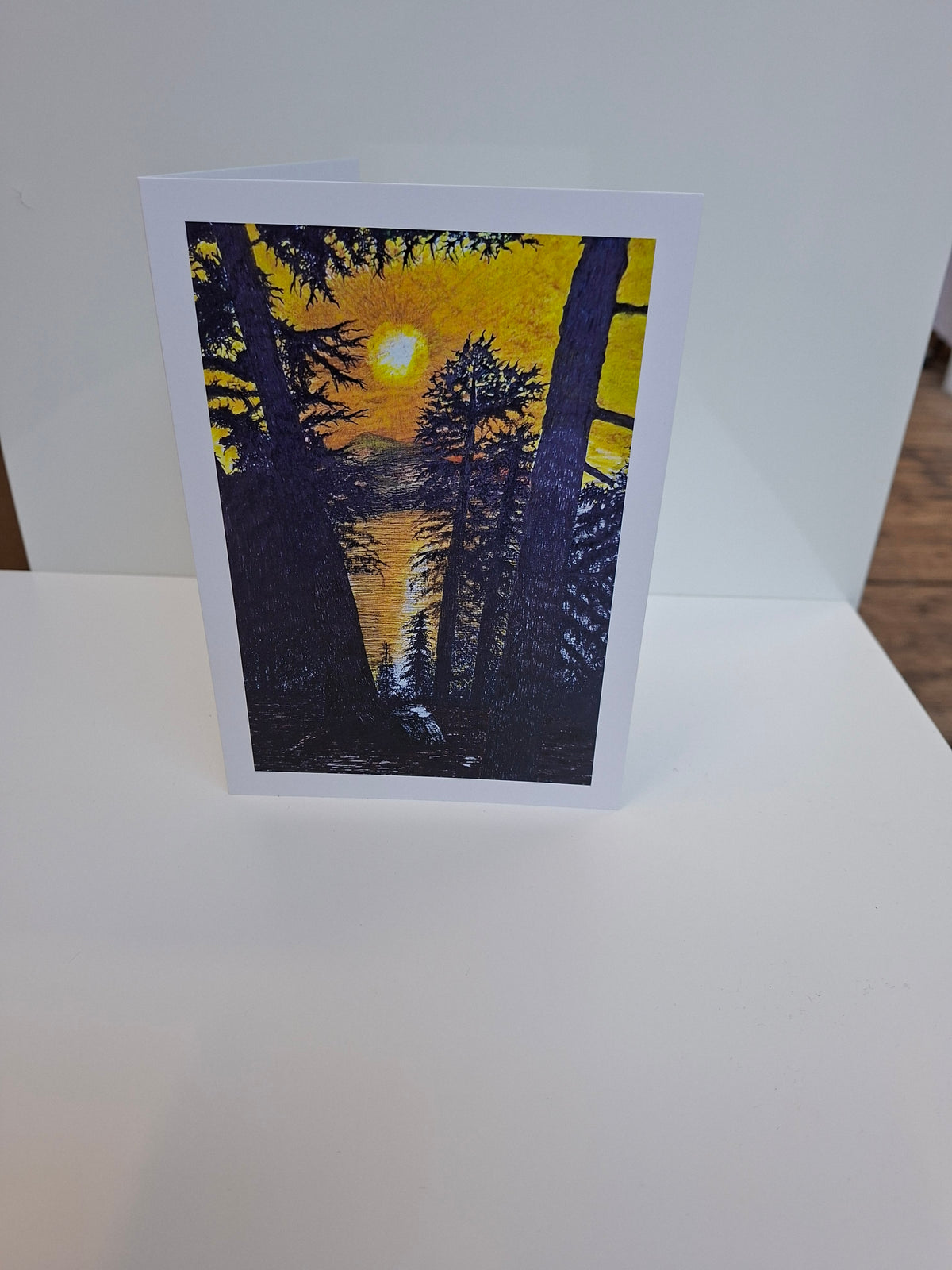 Greetings card by Trevor Whetstone -Golden Silence