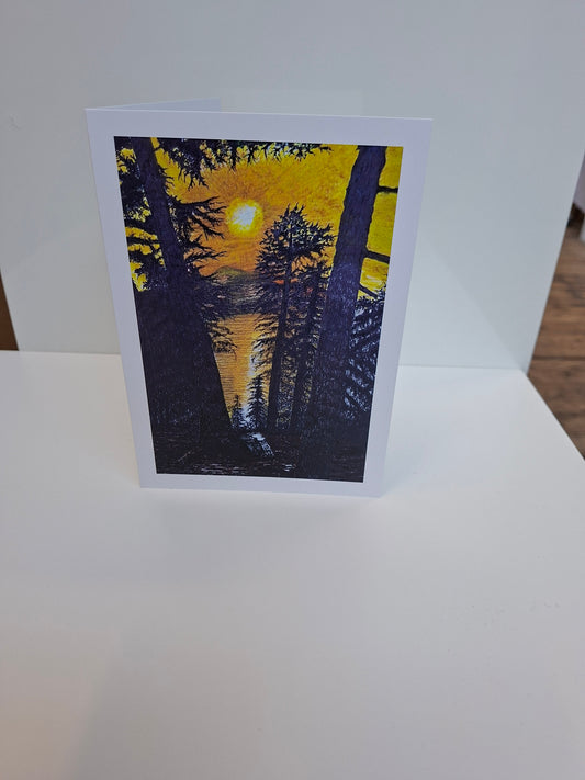 Greetings card by Trevor Whetstone -Golden Silence