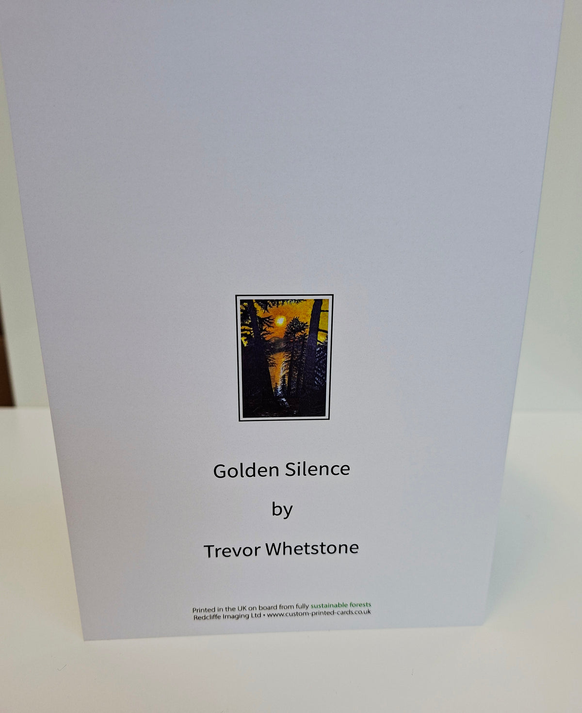 Goldsn Silence - Greetings Card by Trevor Whetstone