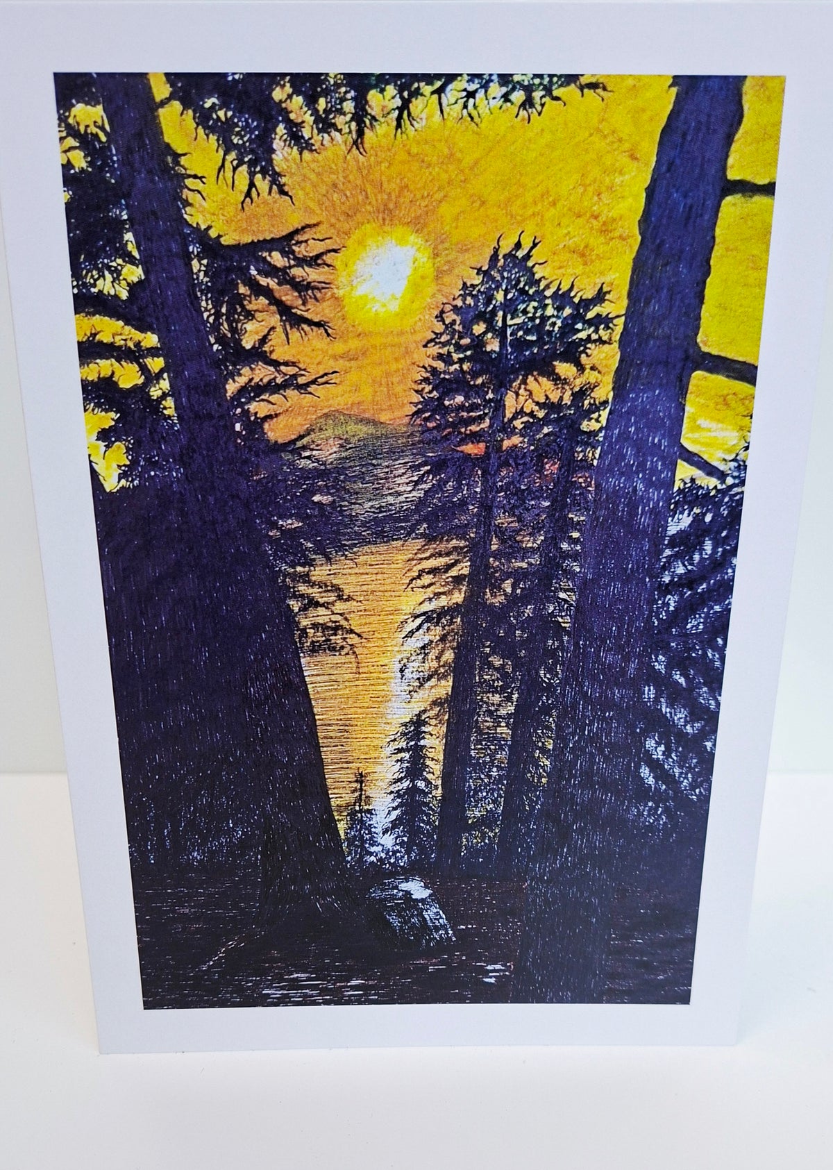 Greetings card by Trevor Whetstone -Golden Silence