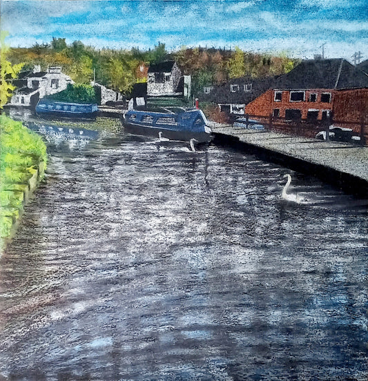 Fine art print by Trevor Whetstone - Canal at Rodley -